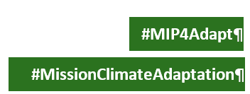 #MIP4Adapt y #MissionClimateAdaptation