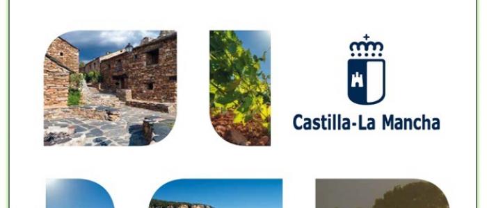 imagen del cartel con imágenes variadas de territorios castellano manchegos